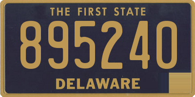 DE license plate 895240