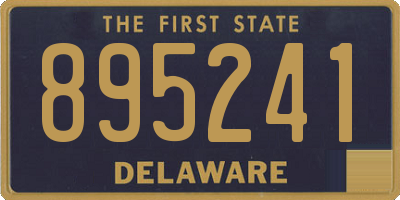 DE license plate 895241
