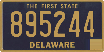 DE license plate 895244