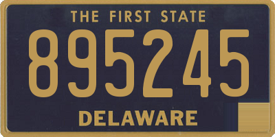 DE license plate 895245