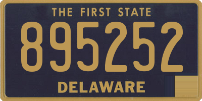 DE license plate 895252