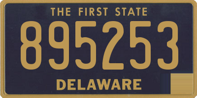 DE license plate 895253