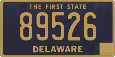 DE license plate 89526