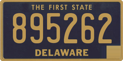 DE license plate 895262