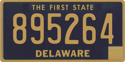 DE license plate 895264