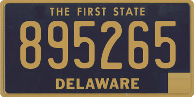 DE license plate 895265