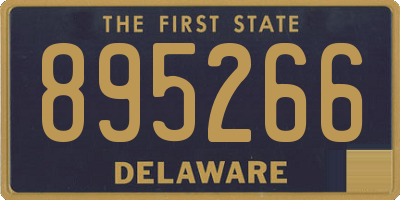 DE license plate 895266