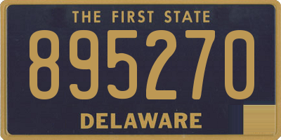DE license plate 895270