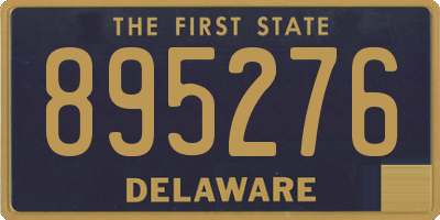 DE license plate 895276