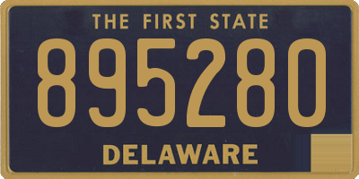DE license plate 895280