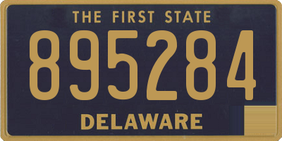 DE license plate 895284