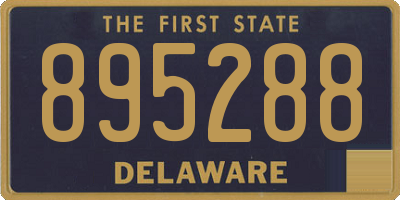 DE license plate 895288