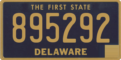 DE license plate 895292
