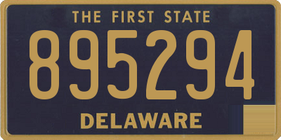 DE license plate 895294