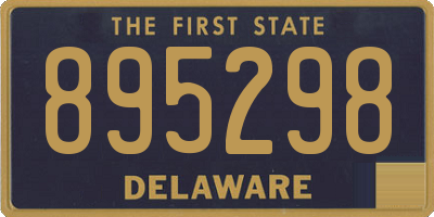 DE license plate 895298