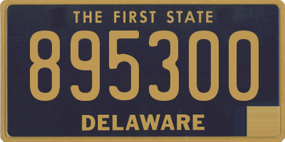 DE license plate 895300
