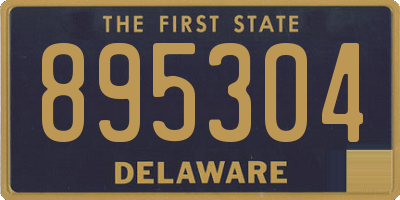 DE license plate 895304