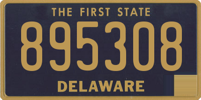 DE license plate 895308