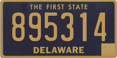 DE license plate 895314