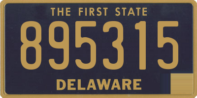 DE license plate 895315