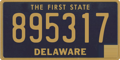 DE license plate 895317