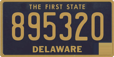 DE license plate 895320