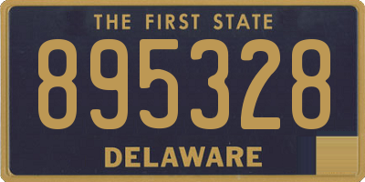 DE license plate 895328