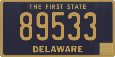 DE license plate 89533