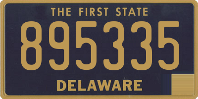 DE license plate 895335
