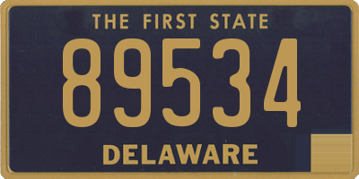 DE license plate 89534
