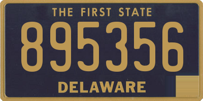 DE license plate 895356