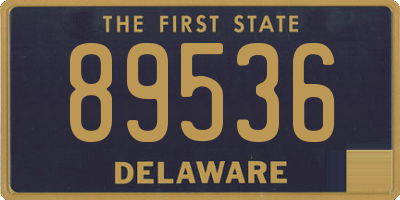 DE license plate 89536
