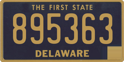 DE license plate 895363