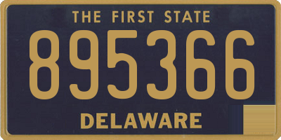 DE license plate 895366