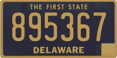 DE license plate 895367