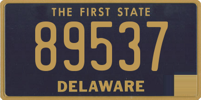 DE license plate 89537