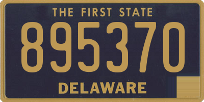 DE license plate 895370