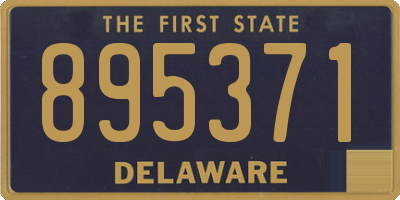 DE license plate 895371