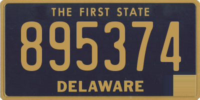 DE license plate 895374