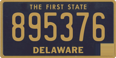 DE license plate 895376