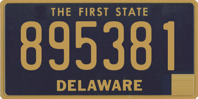 DE license plate 895381