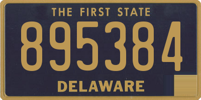 DE license plate 895384