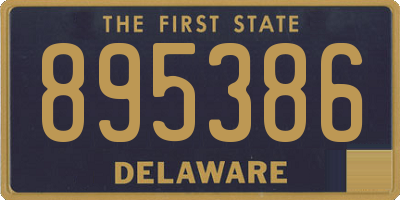 DE license plate 895386