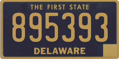 DE license plate 895393