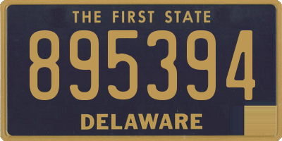 DE license plate 895394