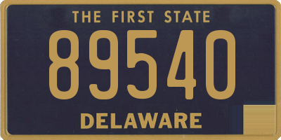 DE license plate 89540