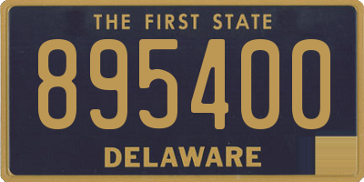 DE license plate 895400