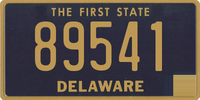 DE license plate 89541