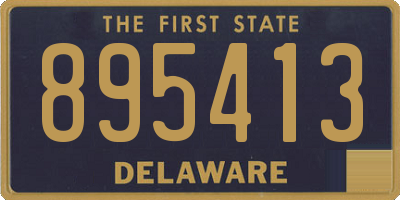 DE license plate 895413