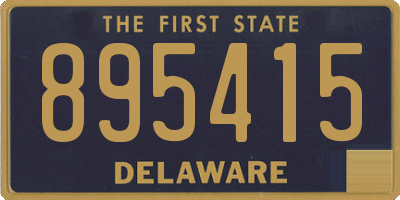 DE license plate 895415